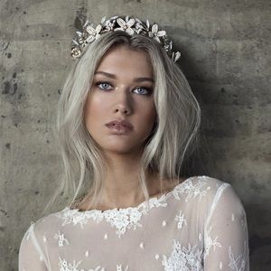 Olivia the Wolf Bridal headpiece